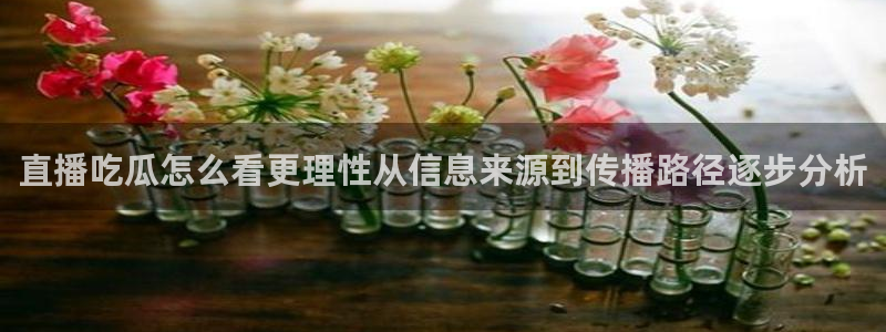 国产吃瓜在线:直播吃瓜怎么看更理性从信息来源到传播路径逐步分析